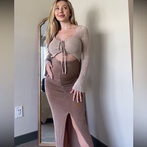 Beige Cider Dress